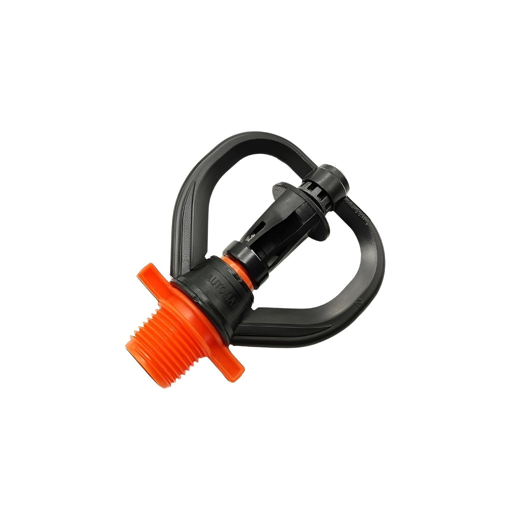 1/2 Inch Butterfly Sprinkler, Black with Orange Nozzle, Male Thread Connection Pack of 12