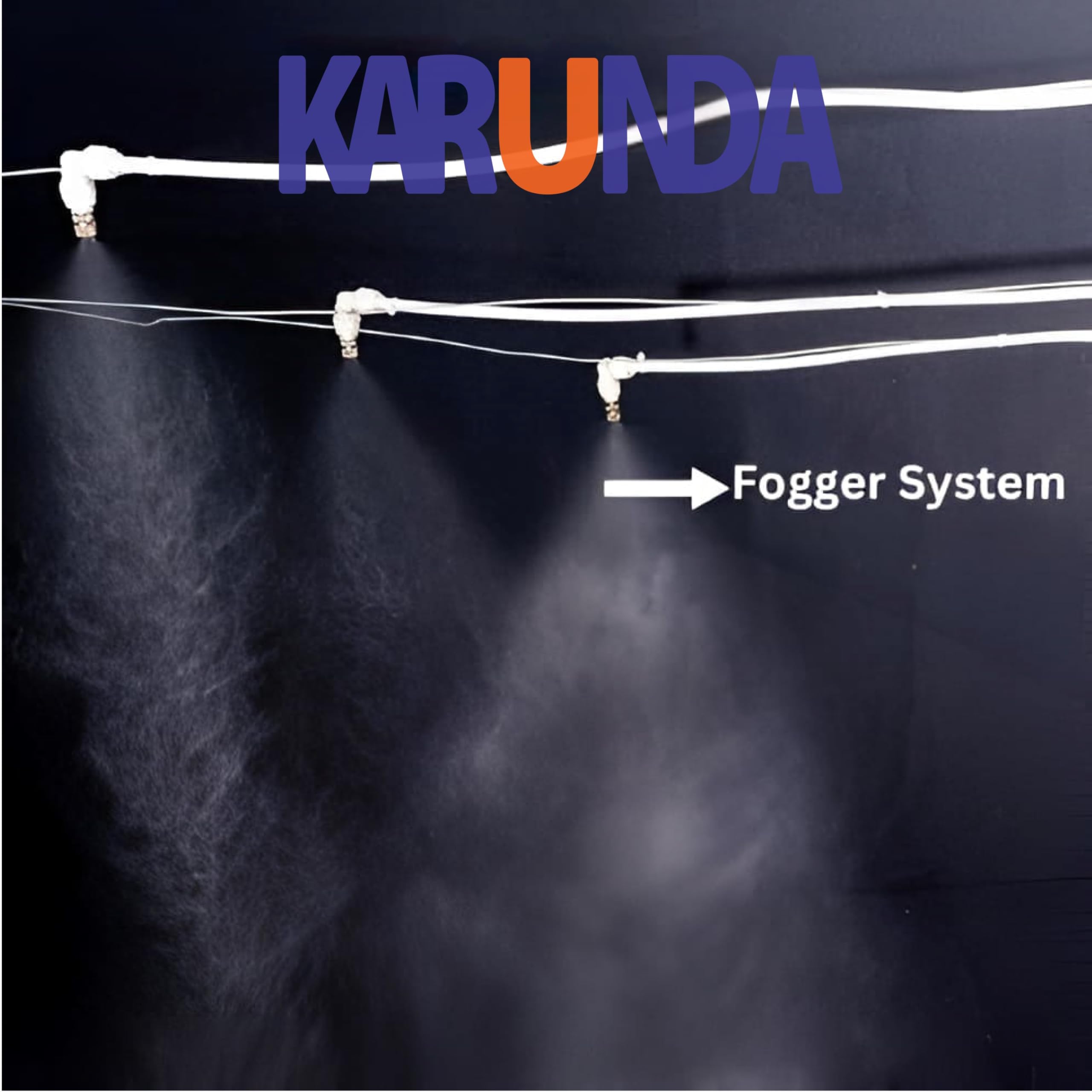 Fogger Kit For Dairy farm with Digital Cycle Timer (1-999 SEC/MIN), Misting System Kit, fogger For Dairy Farm, Misting Kit,fogger Nozzle for poultry farm (Timer With 10 Nuzzles)