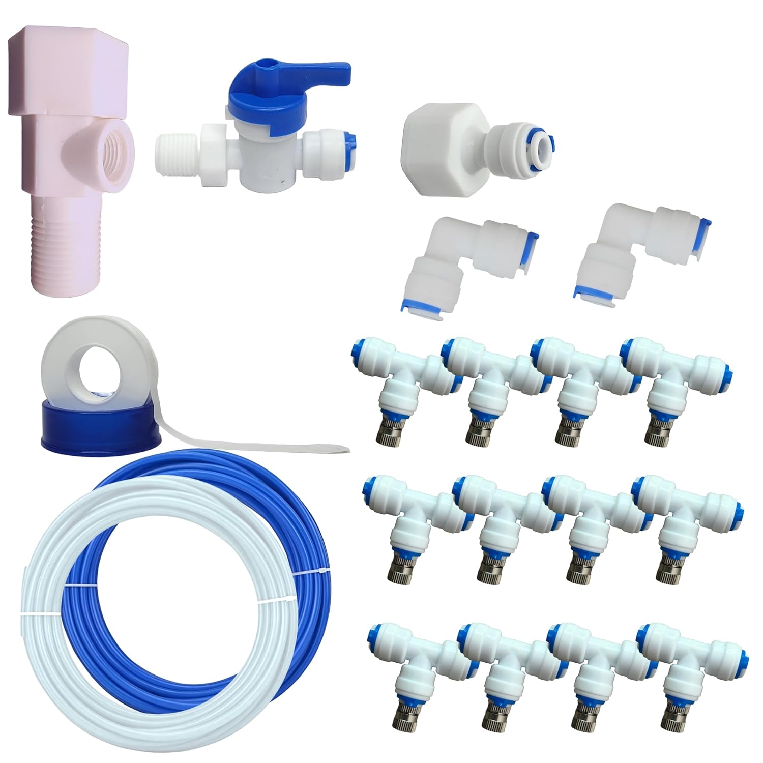 Premium Fogger Misting System Kit, 12 Nozzles with Built In Digital Cycle Timer, Complete Accessories for Outdoor Cooling