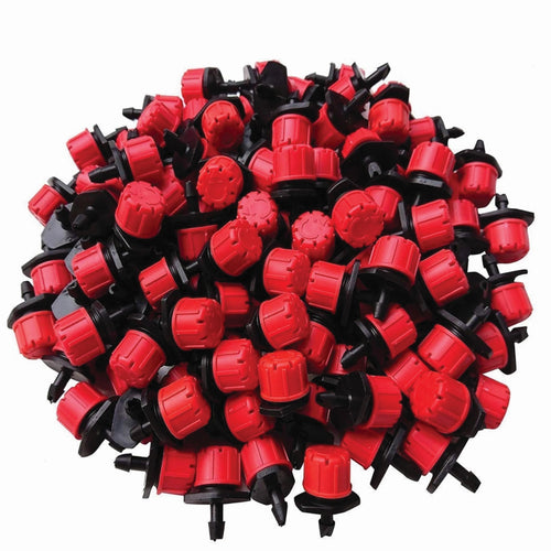 Adjustable 8 Hole Red Hat Dripper for Drip Irrigation | 360° Micro Sprinkler Water Dripper | Water-Saving Garden Watering Emitters for Pots, Nursery, Garden, Greenhouse & Agriculture