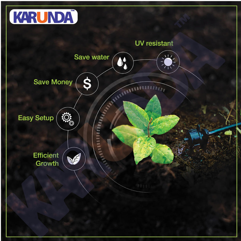 Drip Irrigation Kit for 10 Plants with Adjustable Drippers Automatic Watering System for Garden Balcony Terrace Kitchen Garden and Potted Plants DIY Installation Kit