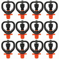 1/2 Inch Butterfly Sprinkler, Black with Orange Nozzle, Male Thread Connection Pack of 12