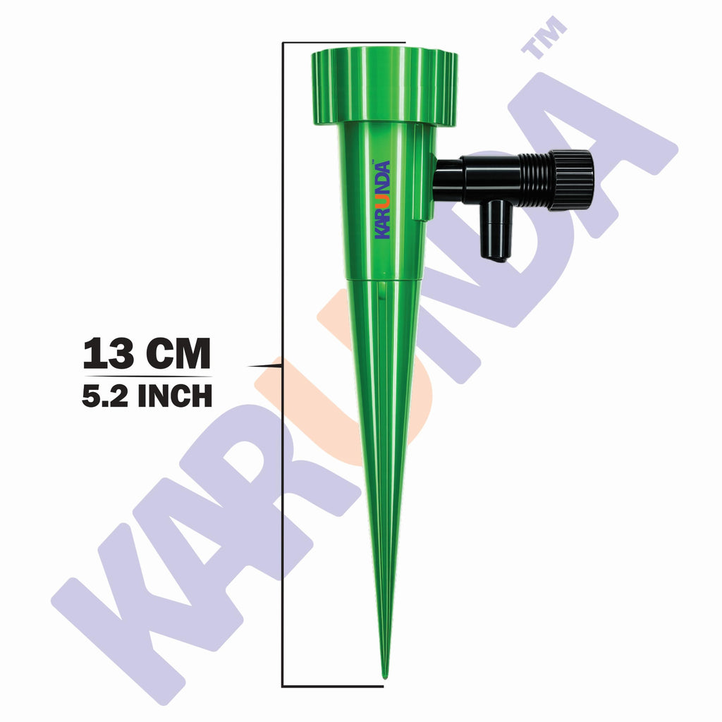 Adjustable Drip Irrigation Spike Dripper | Plant Watering Spike with Flow Control Valve | Automatic Watering Device for Indoor Plants Outdoor Plants Pots Garden (Pack of 6)