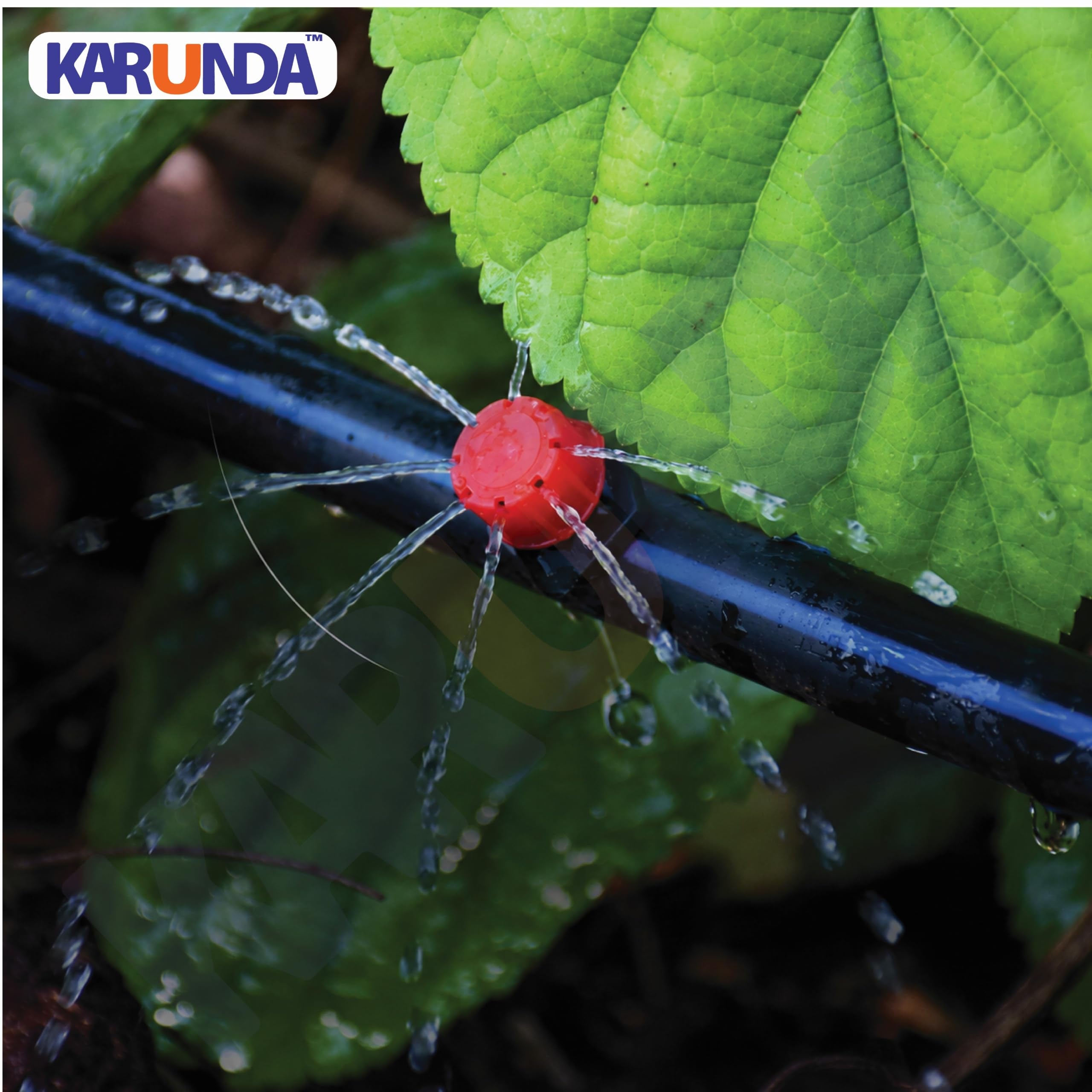 Adjustable 8 Hole Red Hat Dripper for Drip Irrigation | 360° Micro Sprinkler Water Dripper | Water-Saving Garden Watering Emitters for Pots, Nursery, Garden, Greenhouse & Agriculture